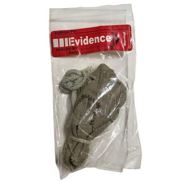 Mattel Batman The Dark Knight Scarecrow 6" Figure Crime Scene Evidence Bag Only - Picture 1 of 4